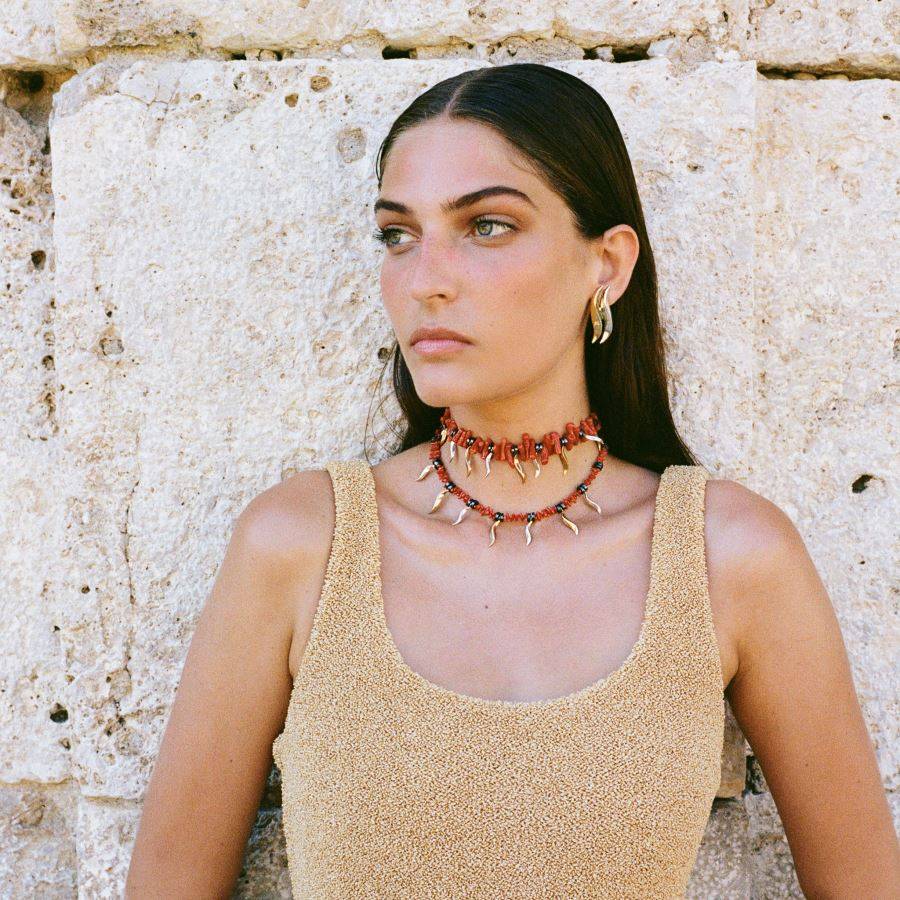 Paola Grande Gioielli FLAME Orecchino bicolore big 2025