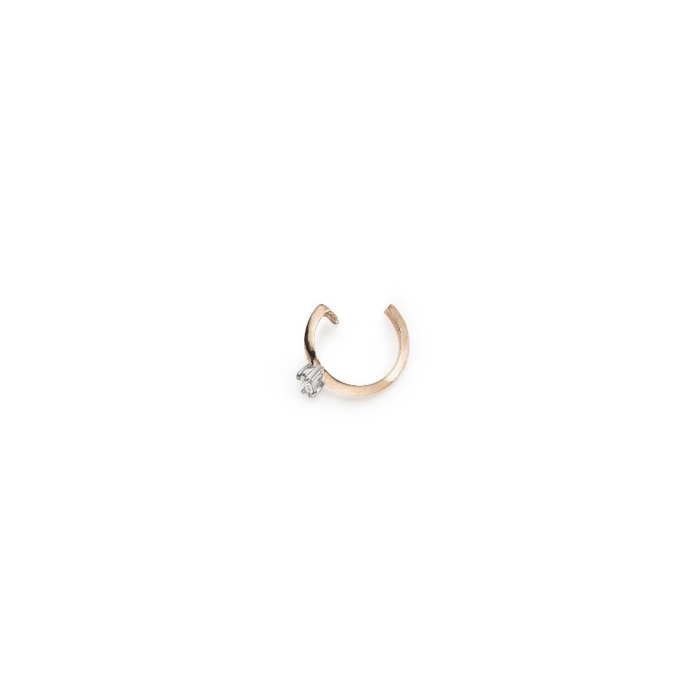 Paola Grande Gioielli BALANCE Ear cuff 'Balance' in oro rosa con diamante taglio marquise Prezzo Ridotto
