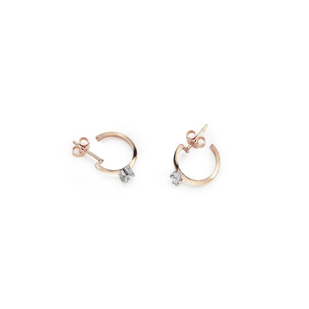 Paola Grande Gioielli BALANCE Cerchietti 'Balance' in oro rosa con marquise Sconto