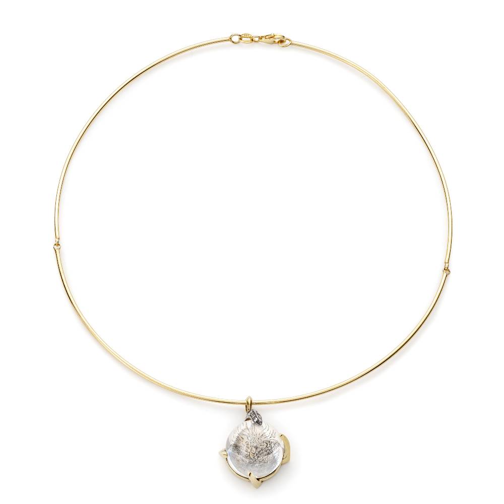 Paola Grande Gioielli SOLIS Ciondolo 'Solis' cabochon con fenice Cyber Monday