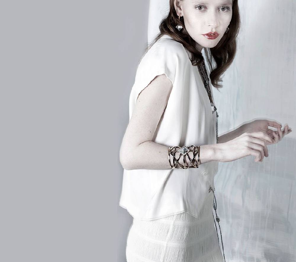 Paola Grande Gioielli GRIGLIE Bracciale 'Griglie' con piramide Outlet