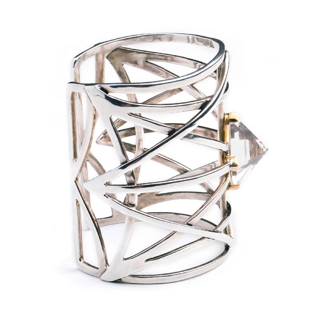 Paola Grande Gioielli GRIGLIE Bracciale 'Griglie' con piramide Nuovo