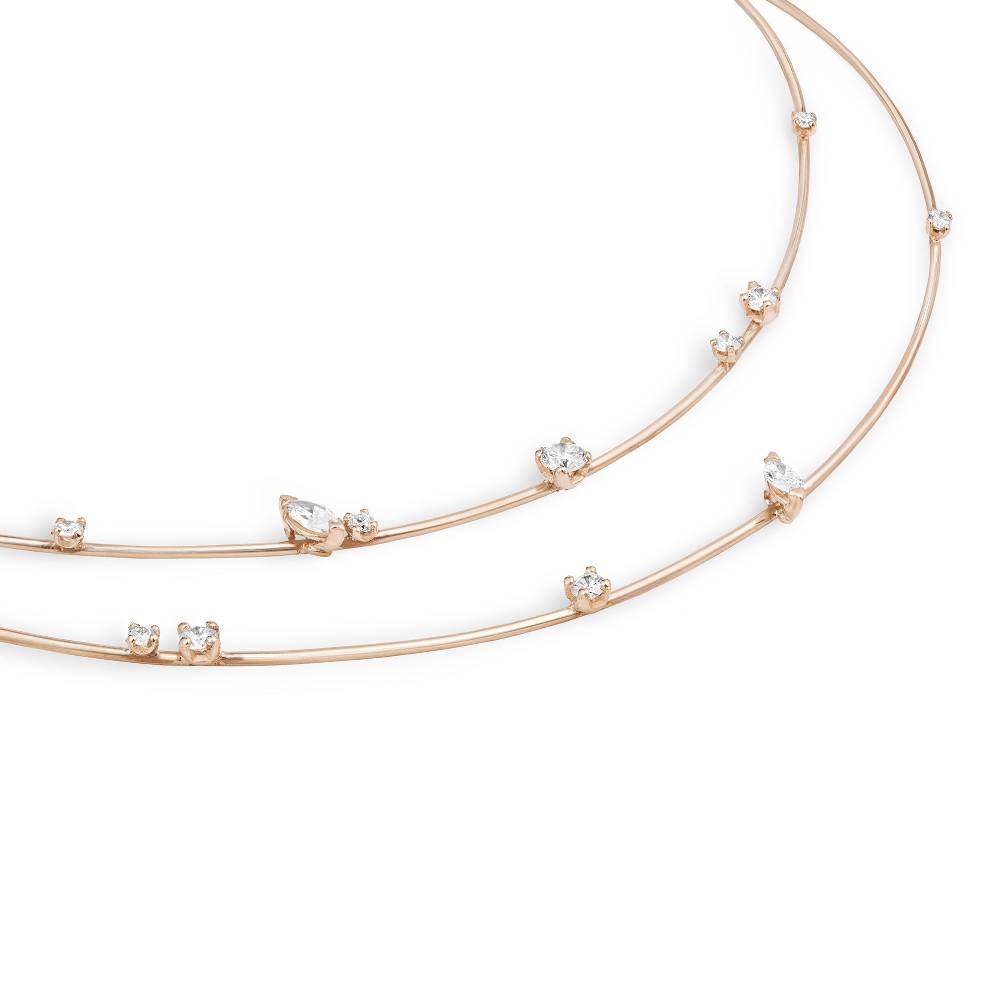 Paola Grande Gioielli BALANCE Collana 'Balance' 2 elementi in oro rosa Fino al 65% di sconto
