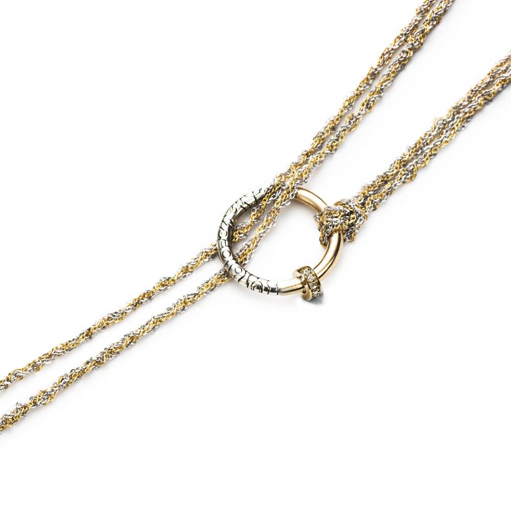 Paola Grande Gioielli NEON Collana|Choker 'Neon' bicolore con pavé Offerta