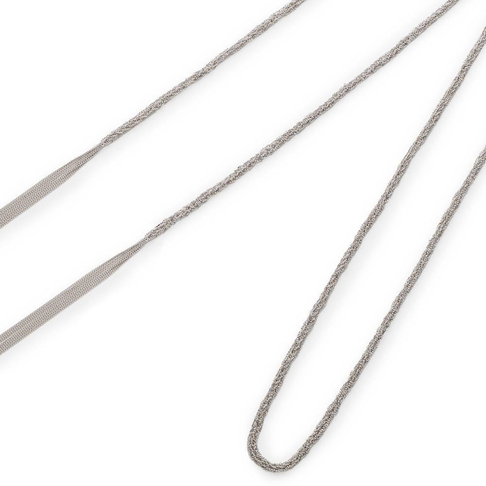 Paola Grande Gioielli SCIARPE Cordino/choker in argento Nuovo