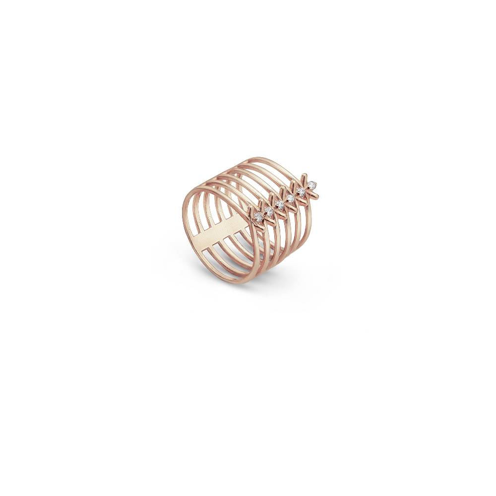 Paola Grande Gioielli SPINAE Anello 'Spinae' 6 elementi rosa Italia