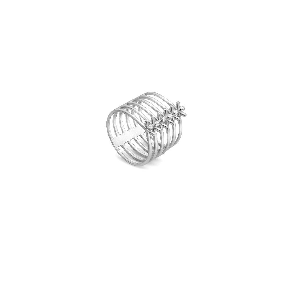 Paola Grande Gioielli SPINAE Anello 'Spinae' 6 elementi oro bianco