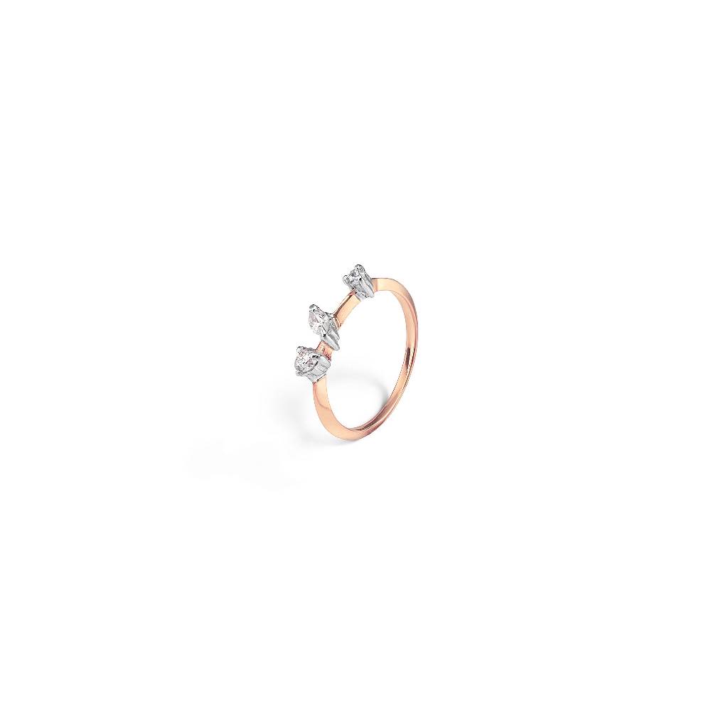 Paola Grande Gioielli BALANCE Anello 'Balance' oro rosa con marquise Pezzi Unici