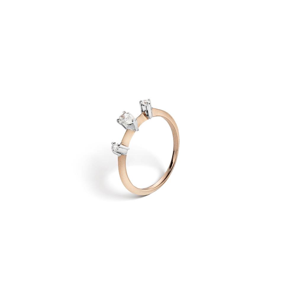 Paola Grande Gioielli BALANCE Anello 'Balance' oro rosa con goccia Negozi Online
