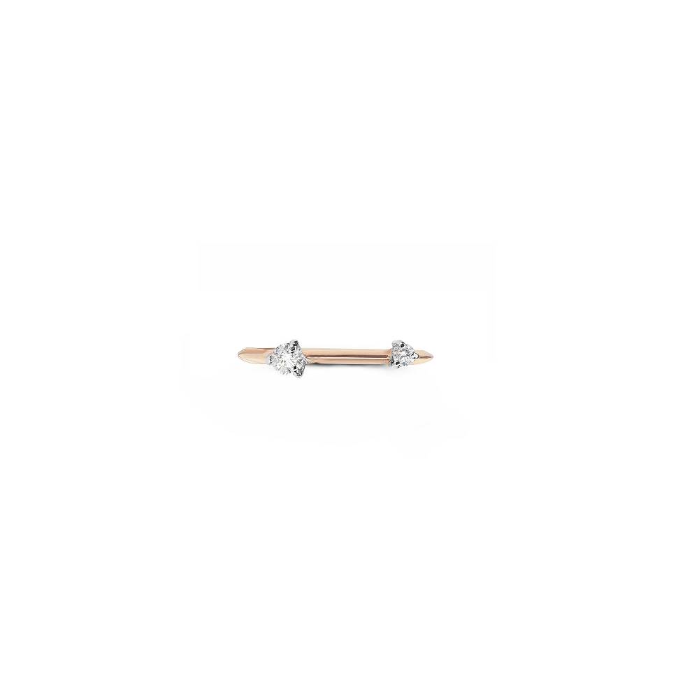 Paola Grande Gioielli BALANCE Anello 'Balance' oro rosa con due diamanti Sconto