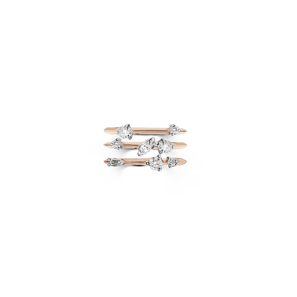 Paola Grande Gioielli BALANCE Anello 'Balance' oro rosa con due diamanti Sconto