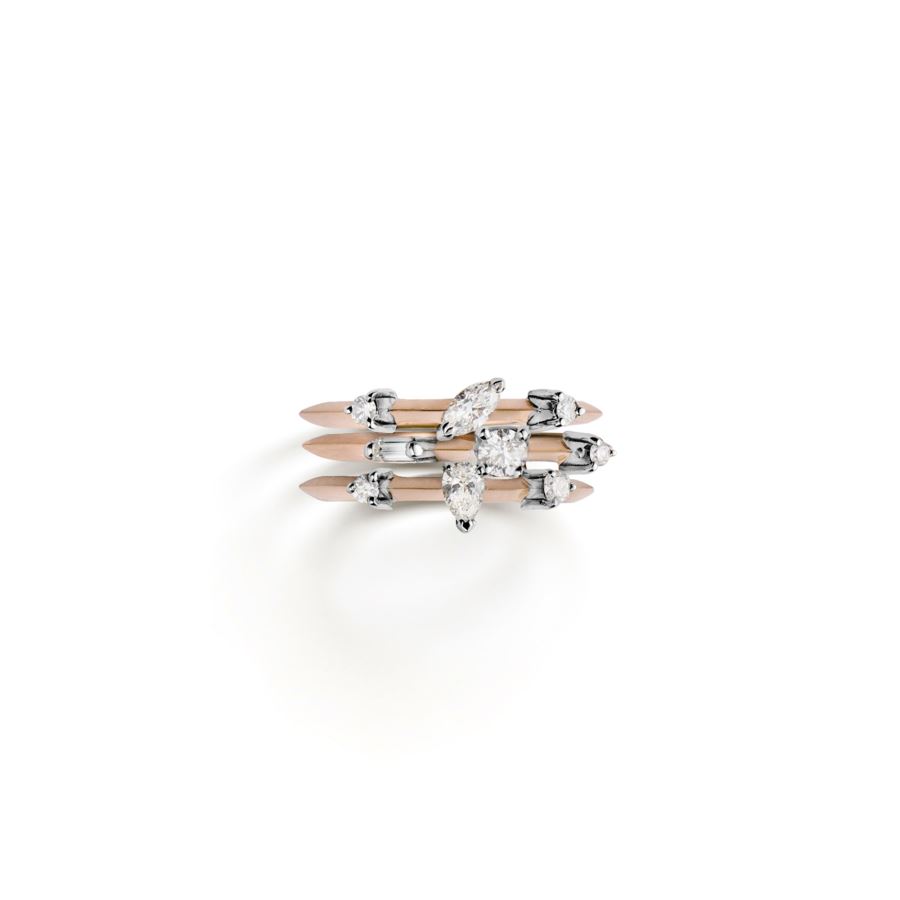 Paola Grande Gioielli BALANCE Anello 'Balance' oro rosa con goccia Offerta