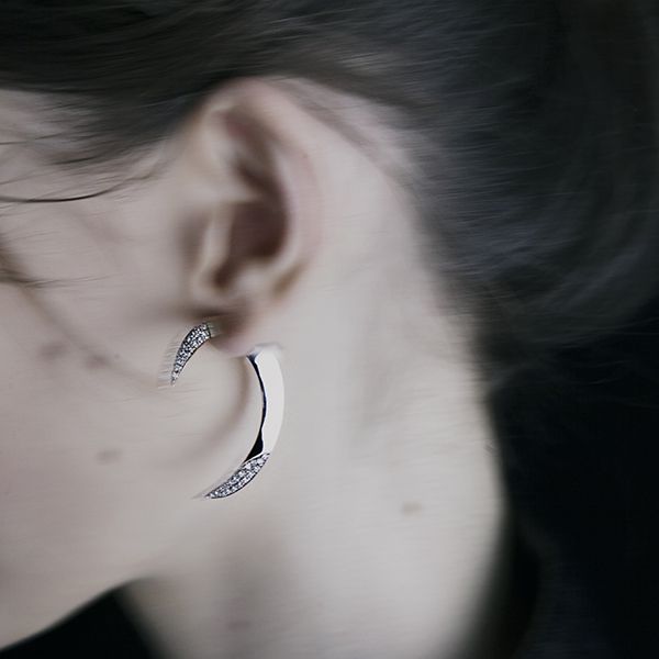 Paola Grande Gioielli UNCINI Uncini in oro bianco e diamanti Prezzo Ridotto