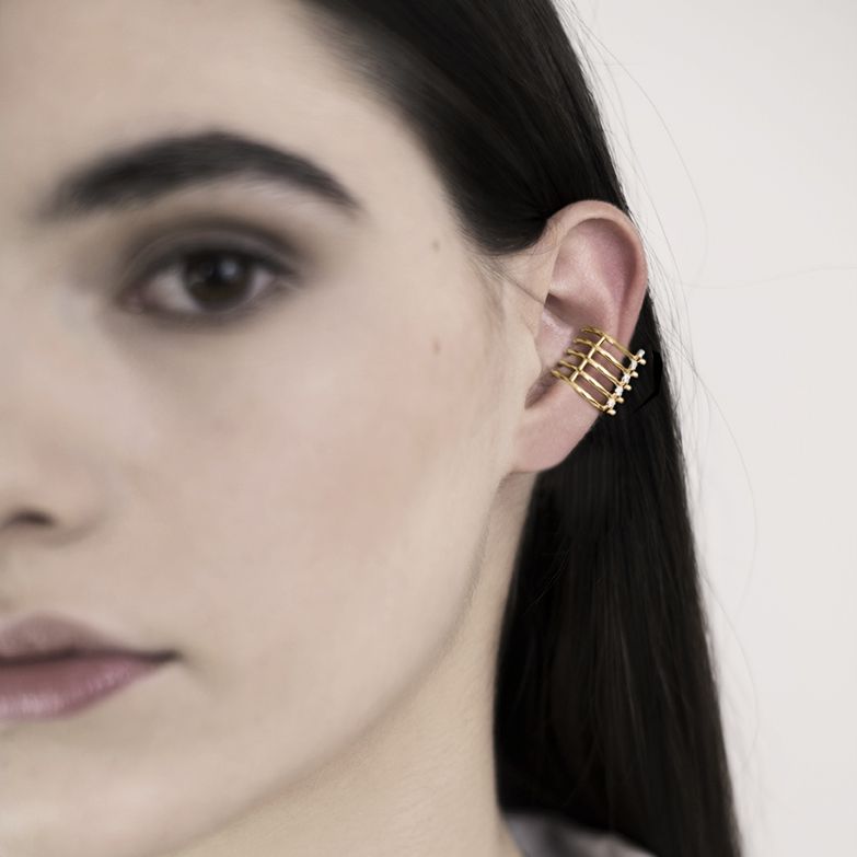 Paola Grande Gioielli SPINAE Mono orecchino 'Spinae' 5 elementi Italy