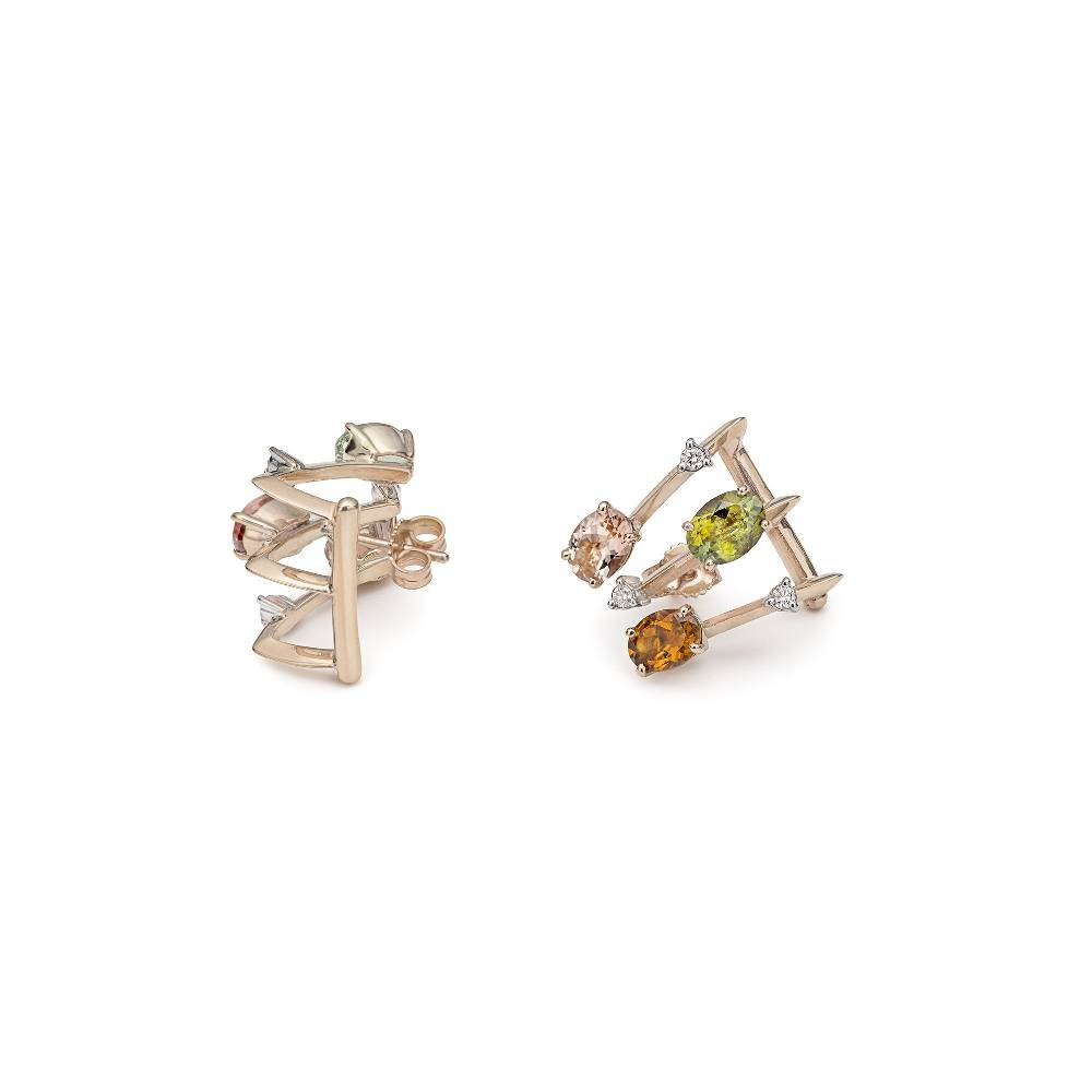 Paola Grande Gioielli BALANCE Orecchini 'Balance' 3 elementi con tormaline Shopping Online
