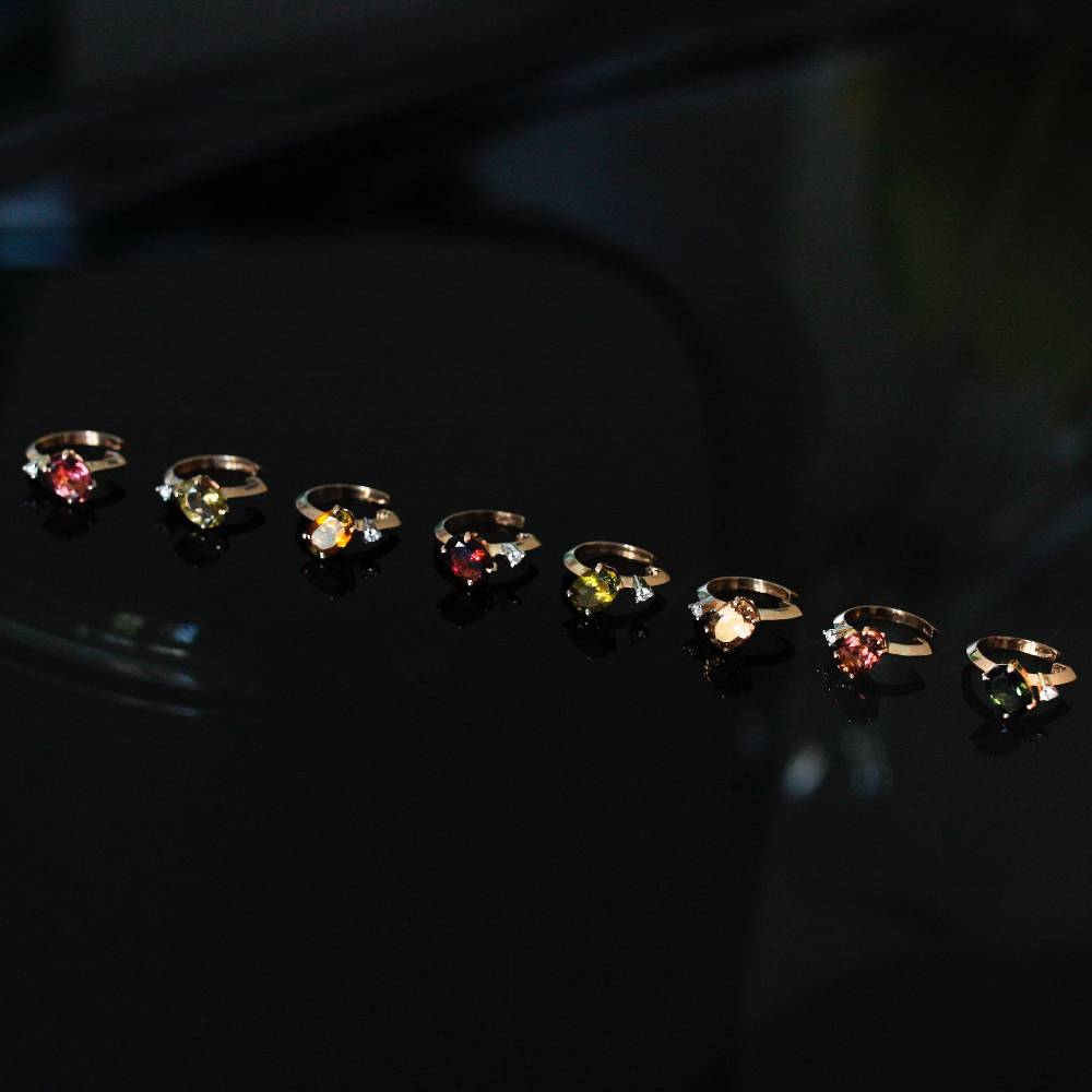 Paola Grande Gioielli BALANCE Ear cuff 'Balance' oro rosa con tormalina rosa Convenienza