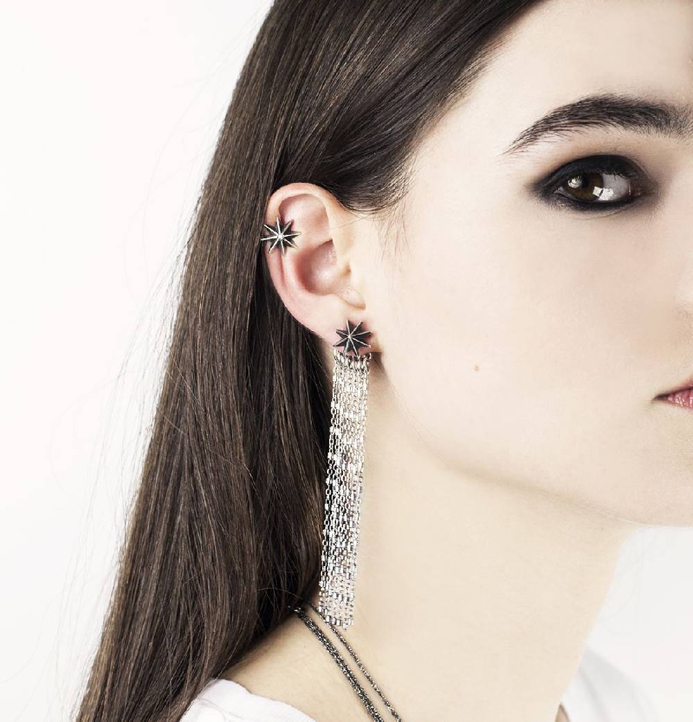 Paola Grande Gioielli STELLA DEI VENTI Orecchini 'Stella dei venti' argento Vendite Flash