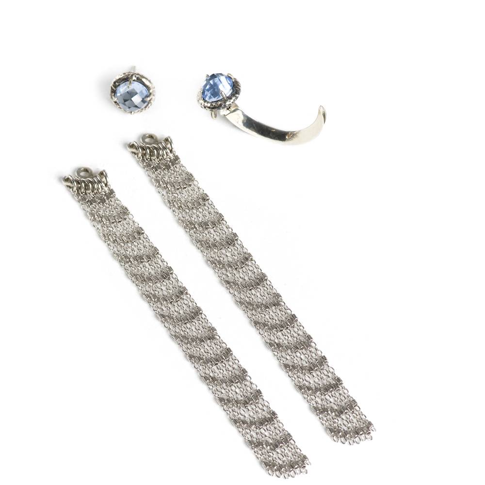 Paola Grande Gioielli ACCESSORI Frangia con ponte in argento Promozione Limitata