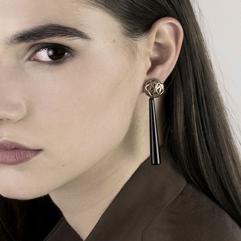Paola Grande Gioielli ACCESSORI Gocce in onice nero Saldi