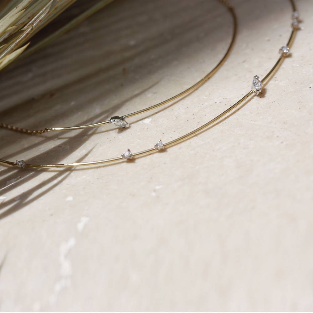Paola Grande Gioielli BALANCE Choker 'Balance' in oro giallo Presa