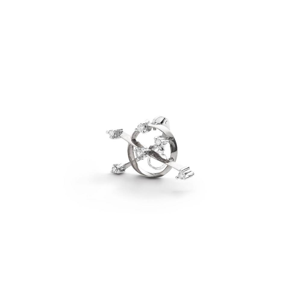 Paola Grande Gioielli BALANCE 'Freccia' ear cuff in oro bianco Negozio