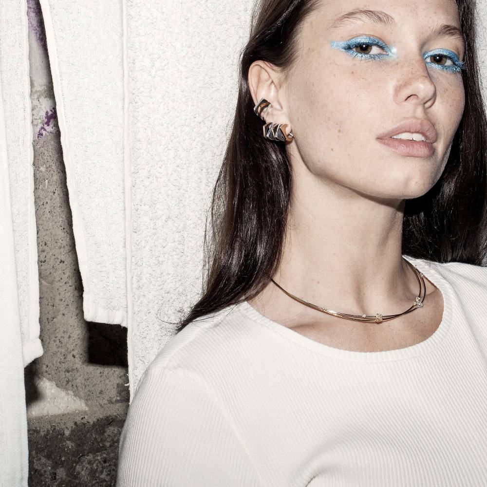 Paola Grande Gioielli CONGIUNZIONI Orecchini 'Congiunzioni' 5 elementi base bronzo Spedizione gratuita