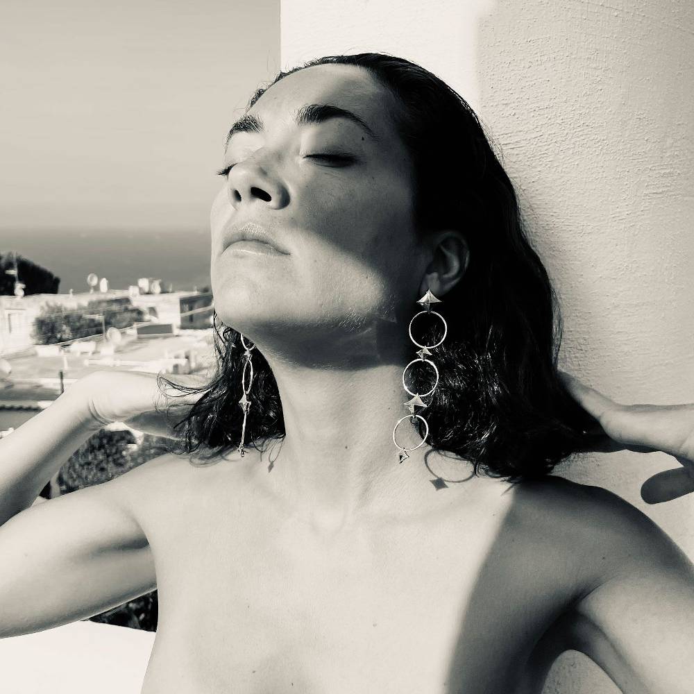Paola Grande Gioielli SOLIS Orecchini 'Solis' con cerchi e rombi Sconti VIP