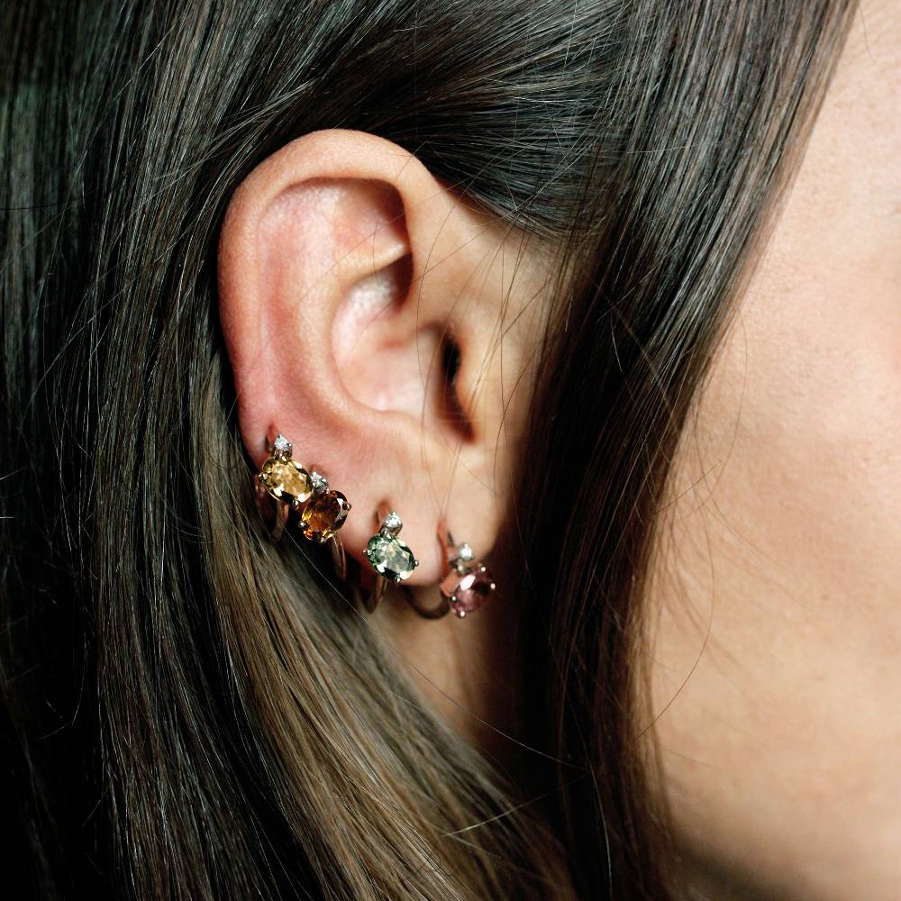 Paola Grande Gioielli BALANCE Set di quattro cerchietti 'Balance' con tormaline Offerta settimanale