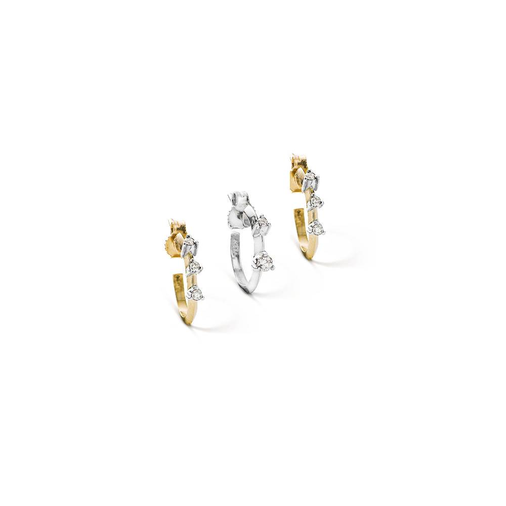 Paola Grande Gioielli BALANCE Set di tre cerchietti 'Balance' oro giallo e oro bianco Ultimi tre giorni