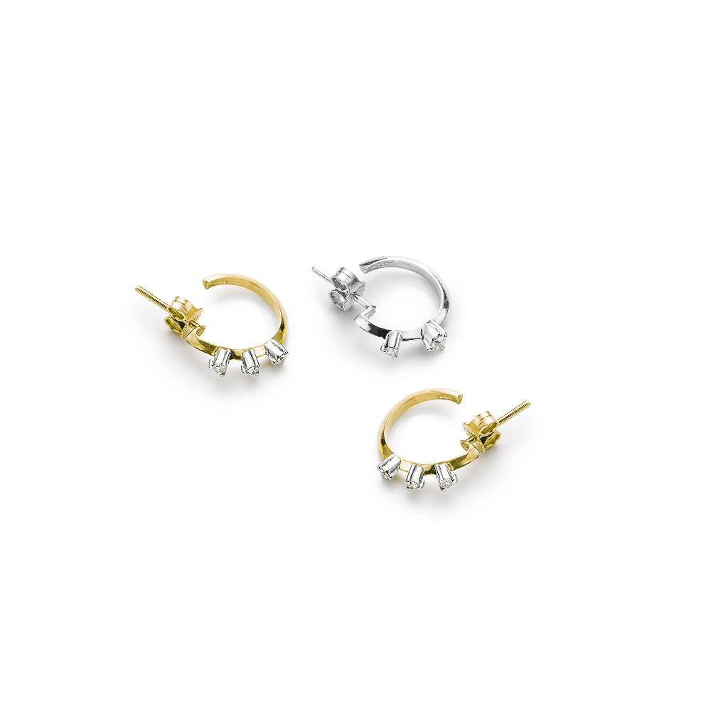 Paola Grande Gioielli BALANCE Set di tre cerchietti 'Balance' oro giallo e oro bianco Ultimi tre giorni