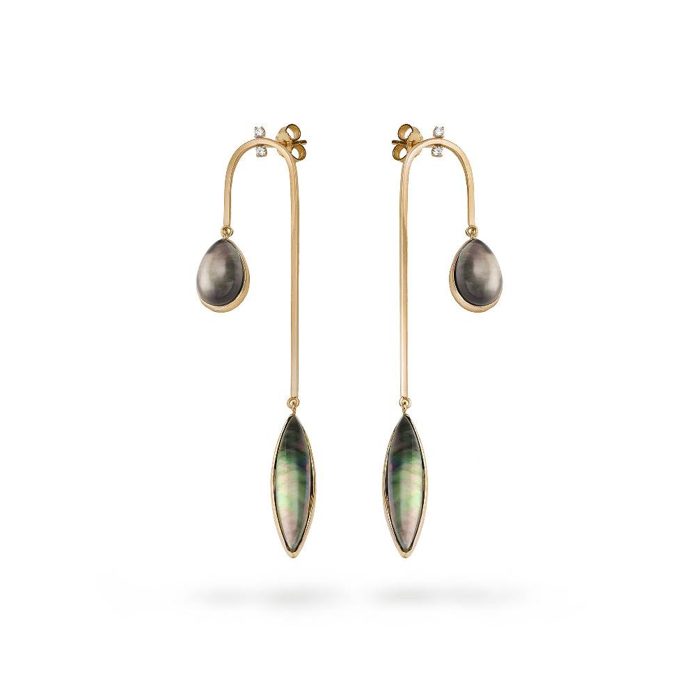 Paola Grande Gioielli AURUM Orecchini amo curvo lungo Fino al 65% di sconto