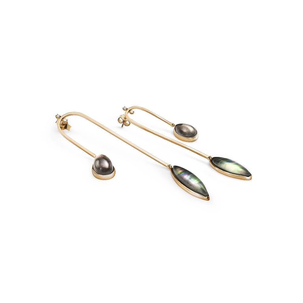 Paola Grande Gioielli AURUM Orecchini amo curvo lungo Fino al 65% di sconto