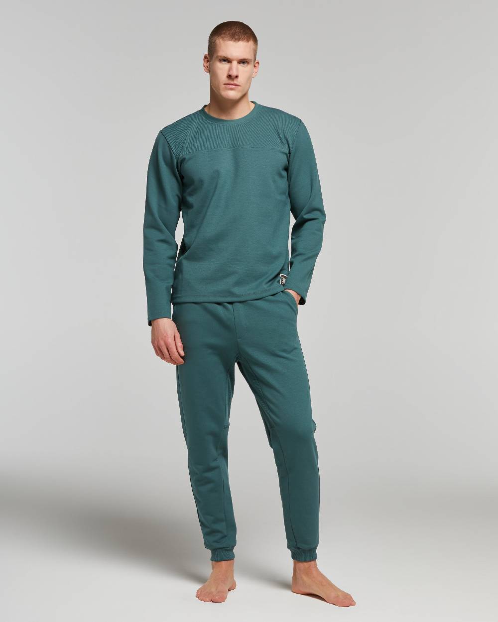 Pompea Set Completo Tuta uomo Freetime (Verde foresta) Prezzo Ridotto