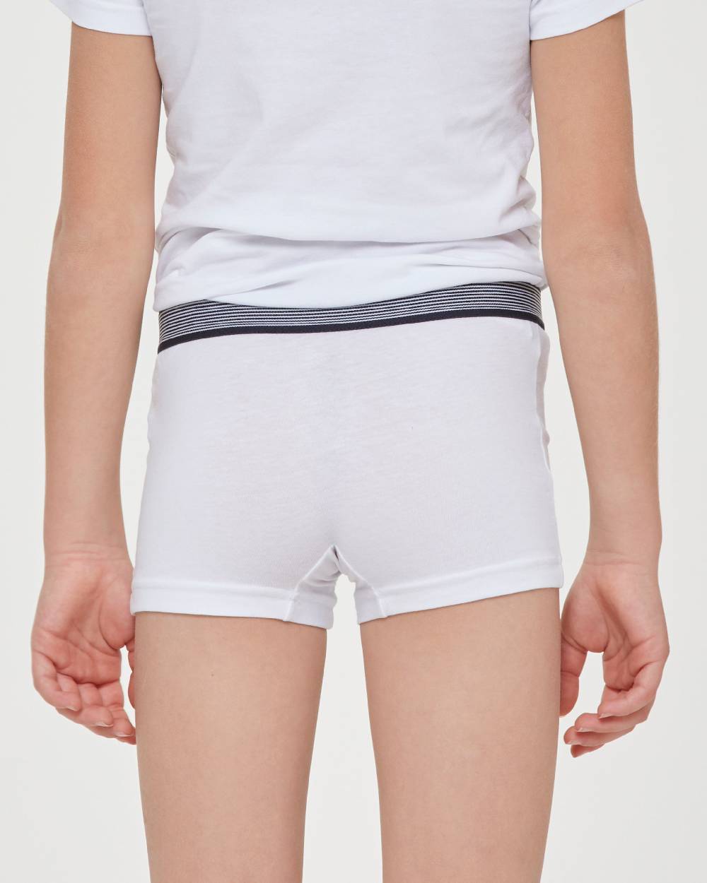 Pompea Boxer bimbo in cotone organico con elastico a righe Shopping Online
