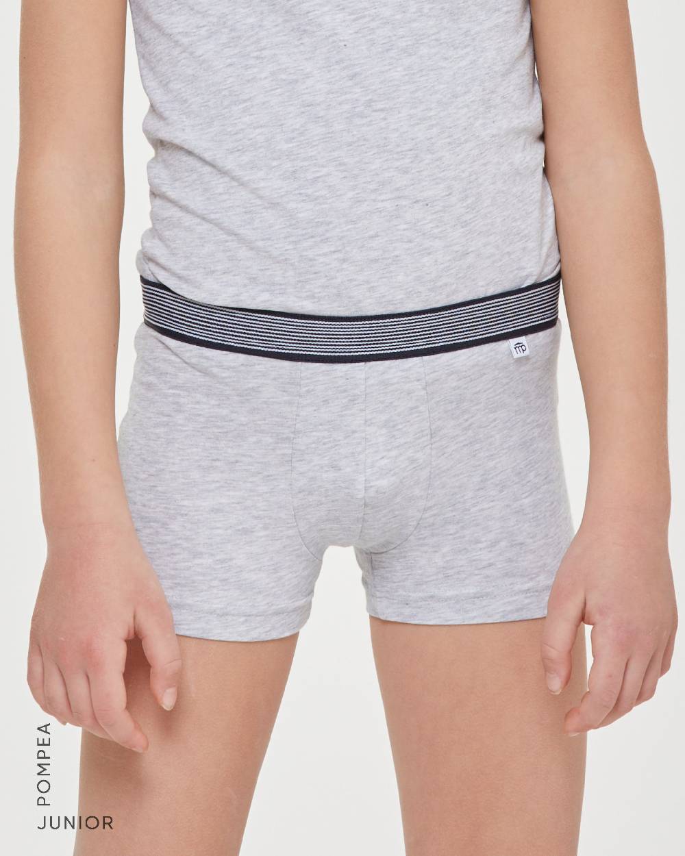 Pompea Boxer bimbo in cotone organico con elastico a righe Affare Del Giorno