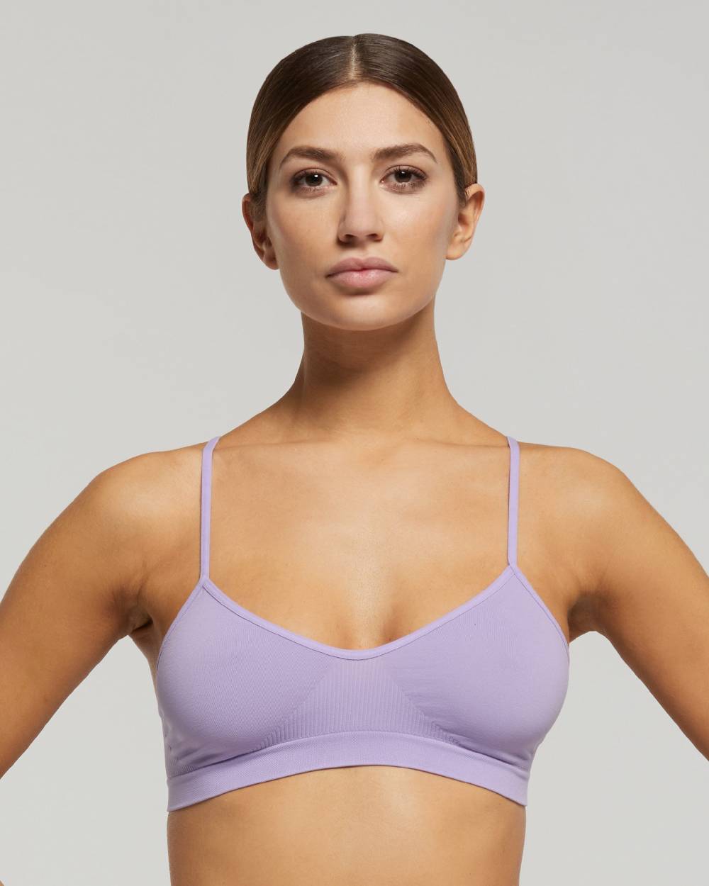 Pompea Brassiere seamless spalla stretta tinta unita Qualità