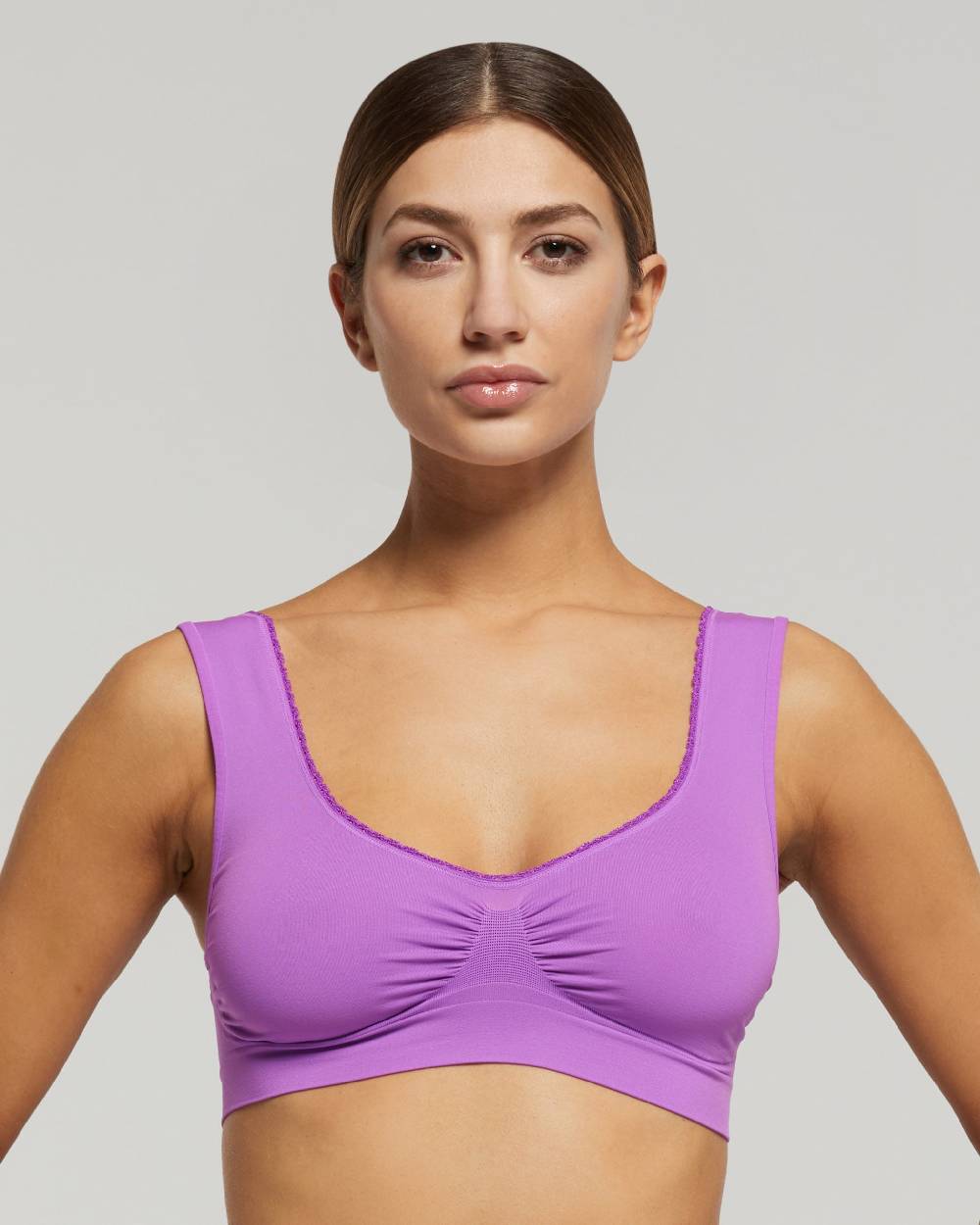 Pompea Brassiere spalla larga seamless con dettaglio femminile Acquista Ora