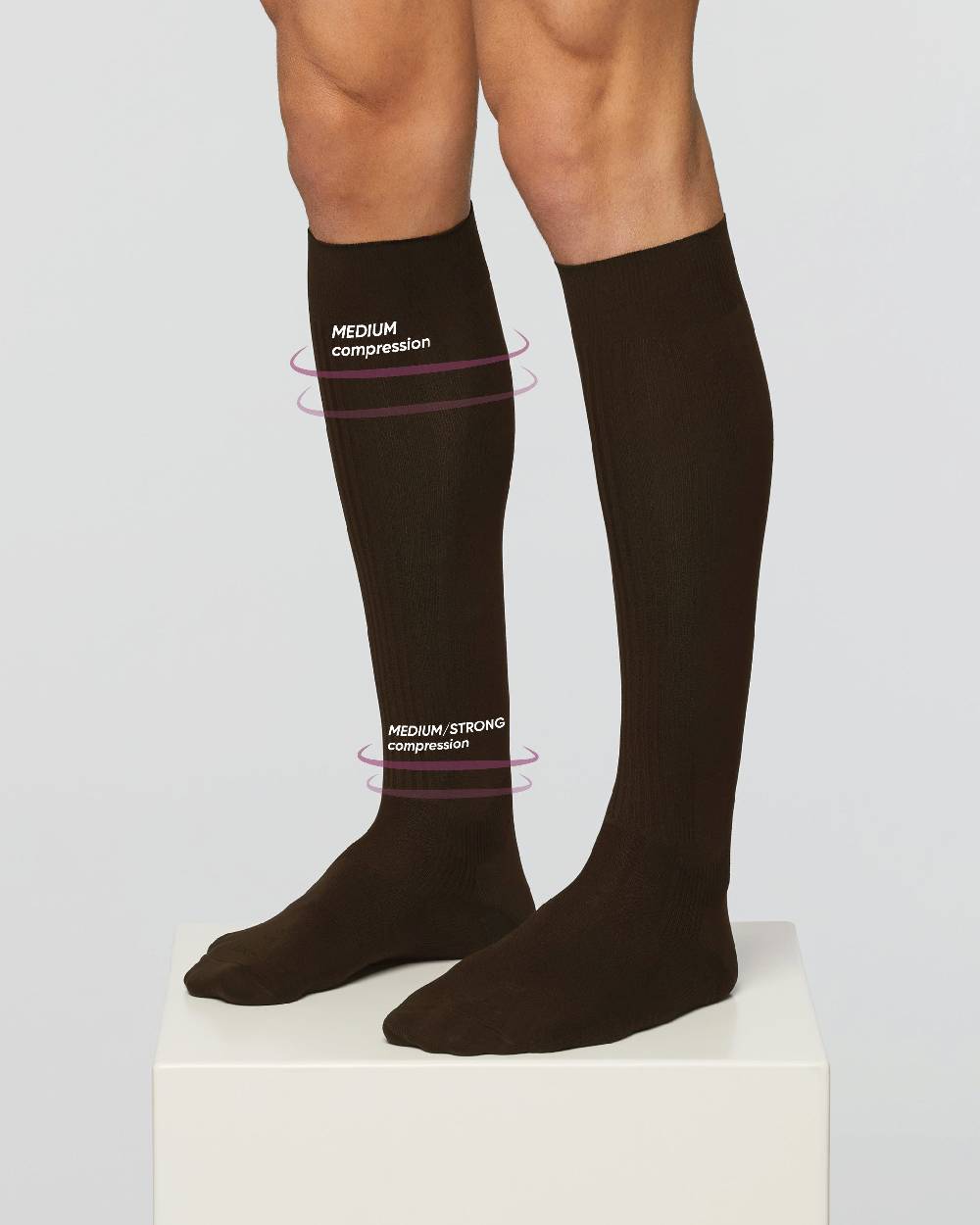 Pompea Calza 70 denari riposante con compressione graduata media Presa