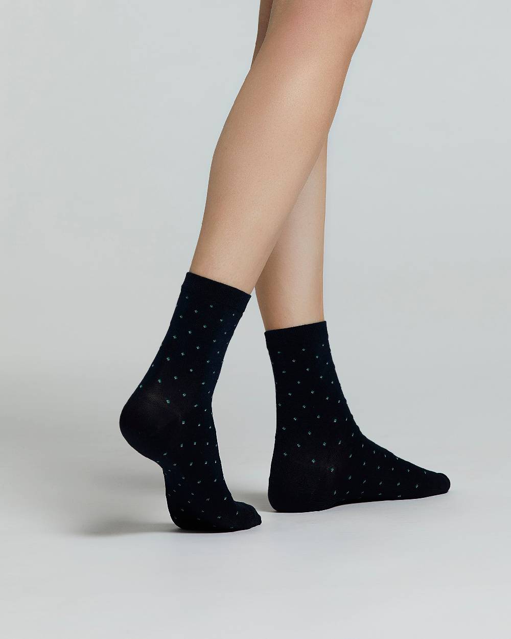 Pompea CALZA COTONE IBISCO CON MICRO DISEGNI Saldi Di Fabbrica