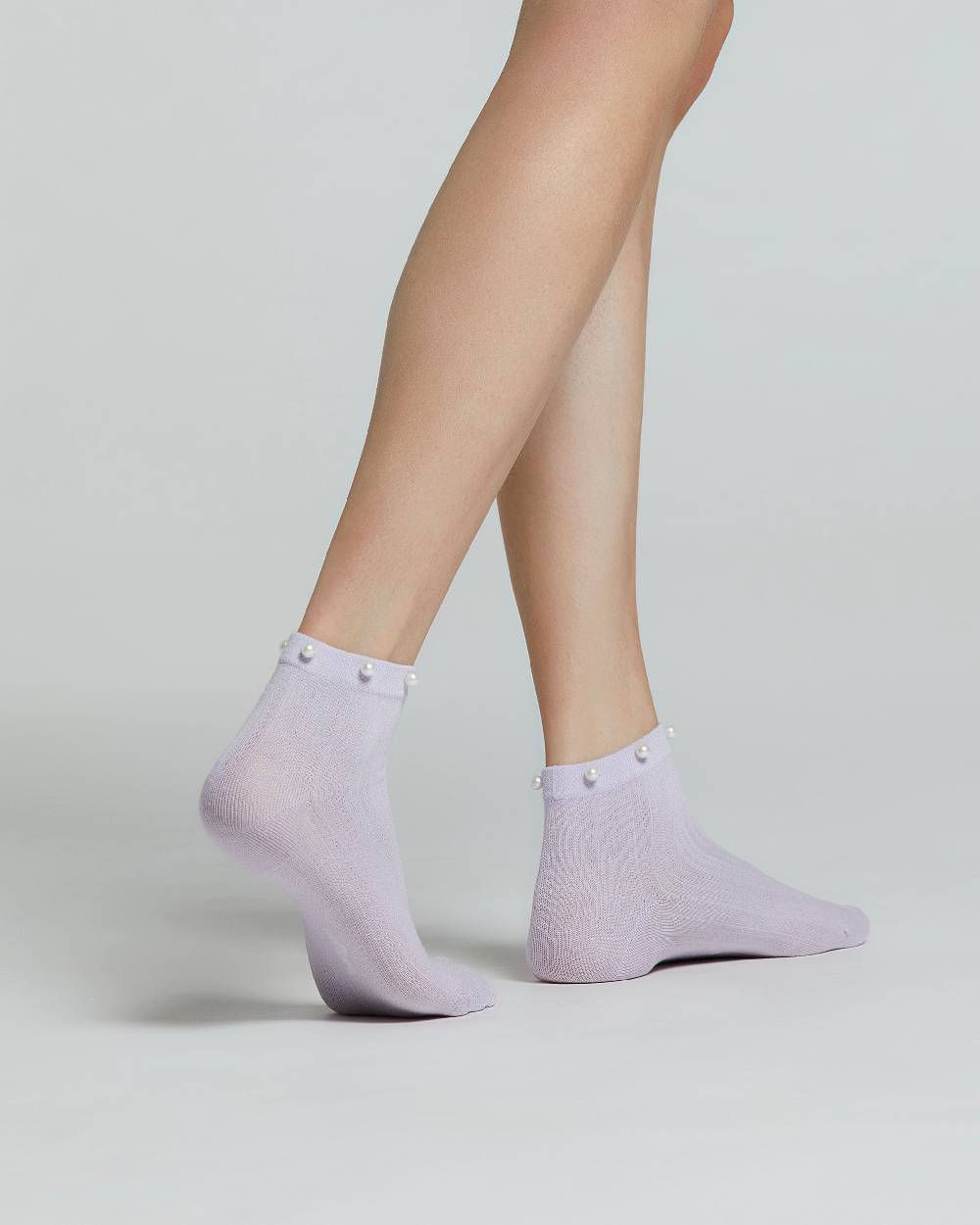 Pompea CALZA COTONE MORGANA CON PERLE 2025