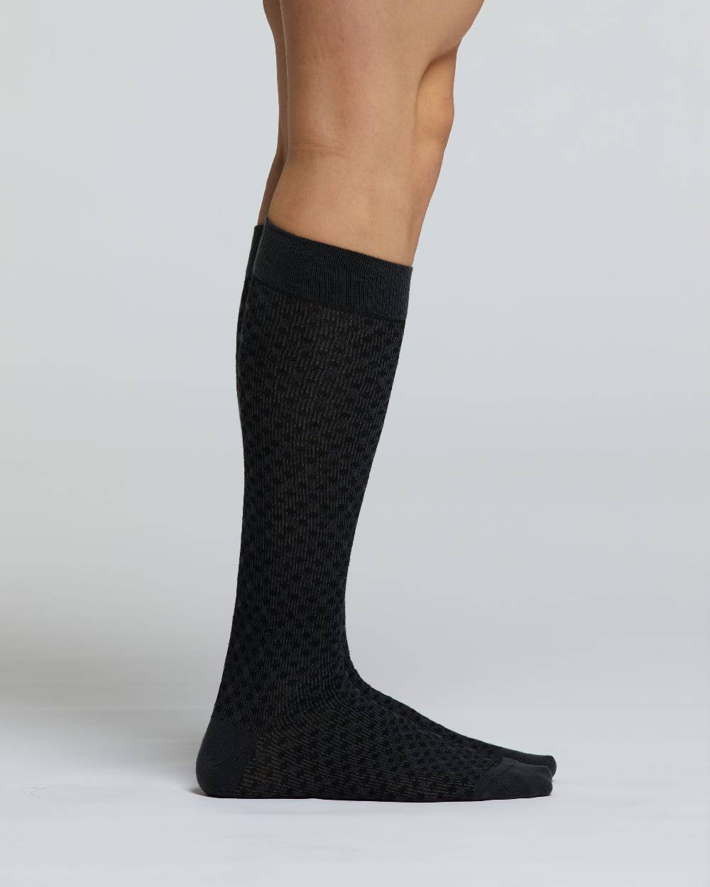 Pompea CALZA LUNGA COTONE COTOGNO MOTIVO CRAVATTERIA Offerta