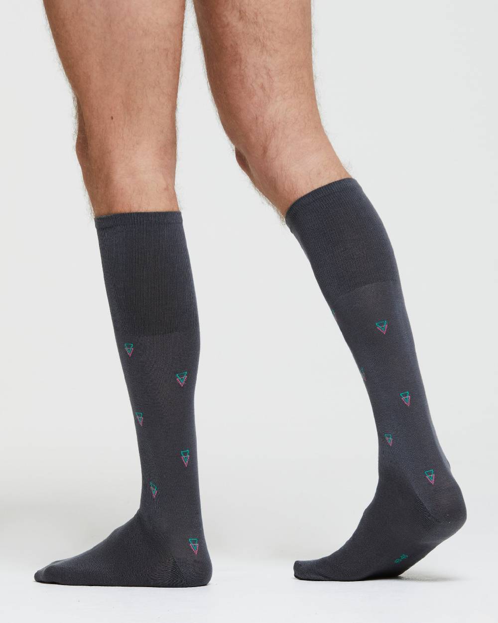 Pompea CALZA LUNGA COTONE GIOELE FANTASIA A TRIANGOLI Vendite Flash