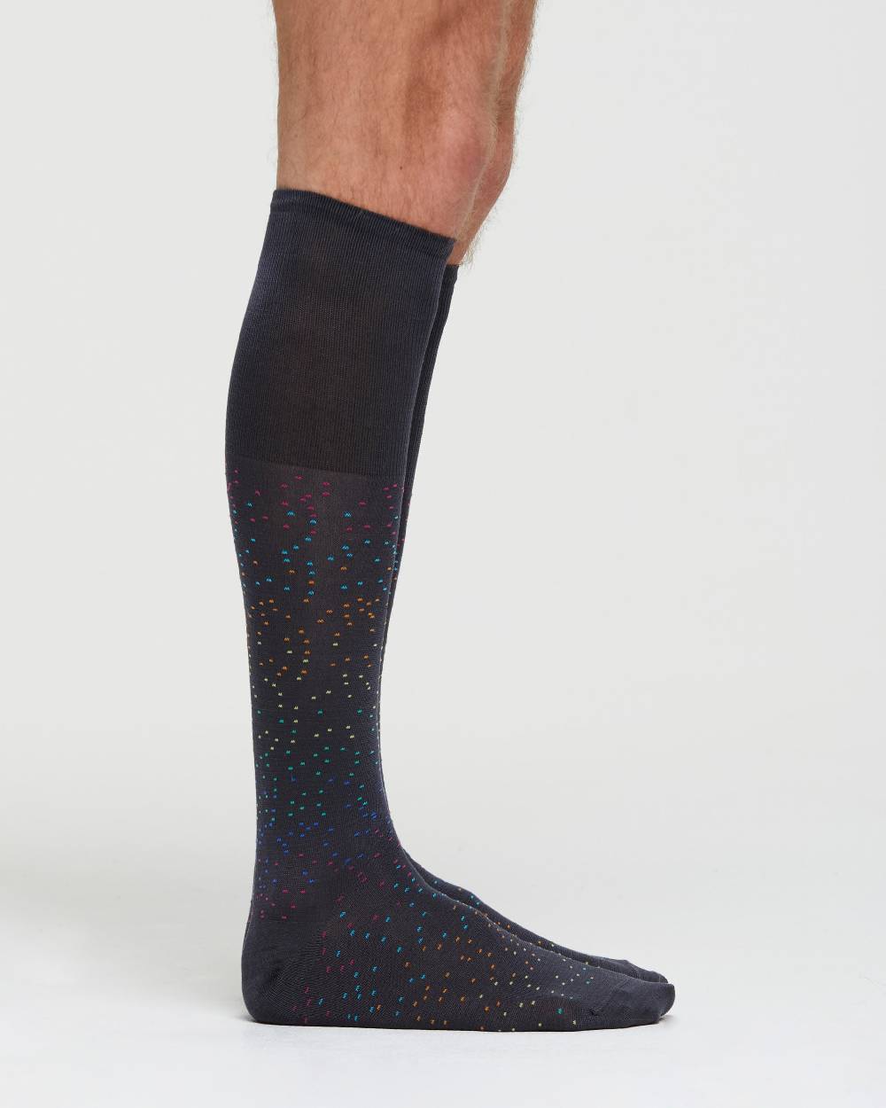 Pompea CALZA LUNGA COTONE NICOLÒ DISEGNO A POIS IRREGOLARI MULTICOLOR