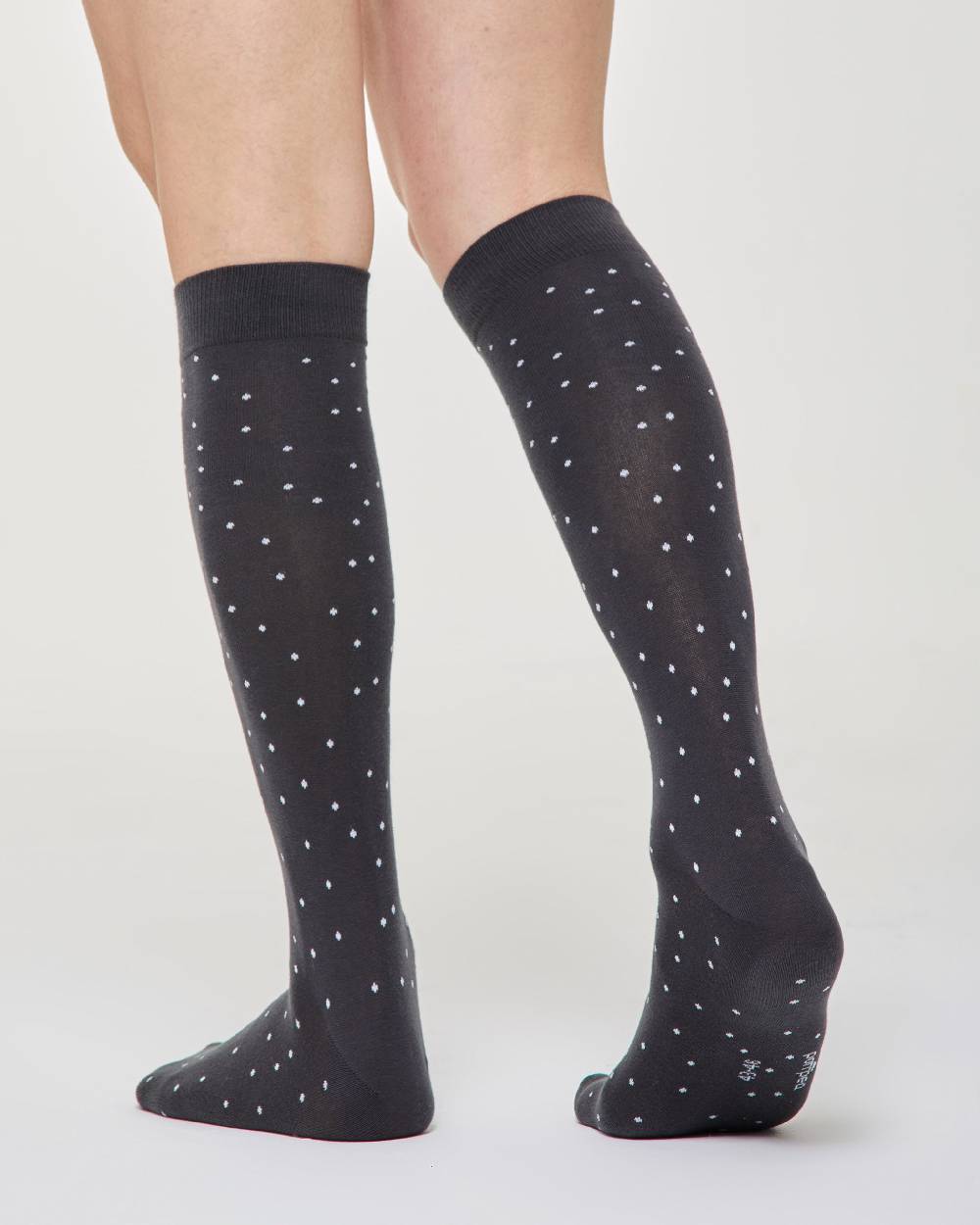 Pompea Calza lunga Ermanno cotone micro pois Comprare a buon mercato