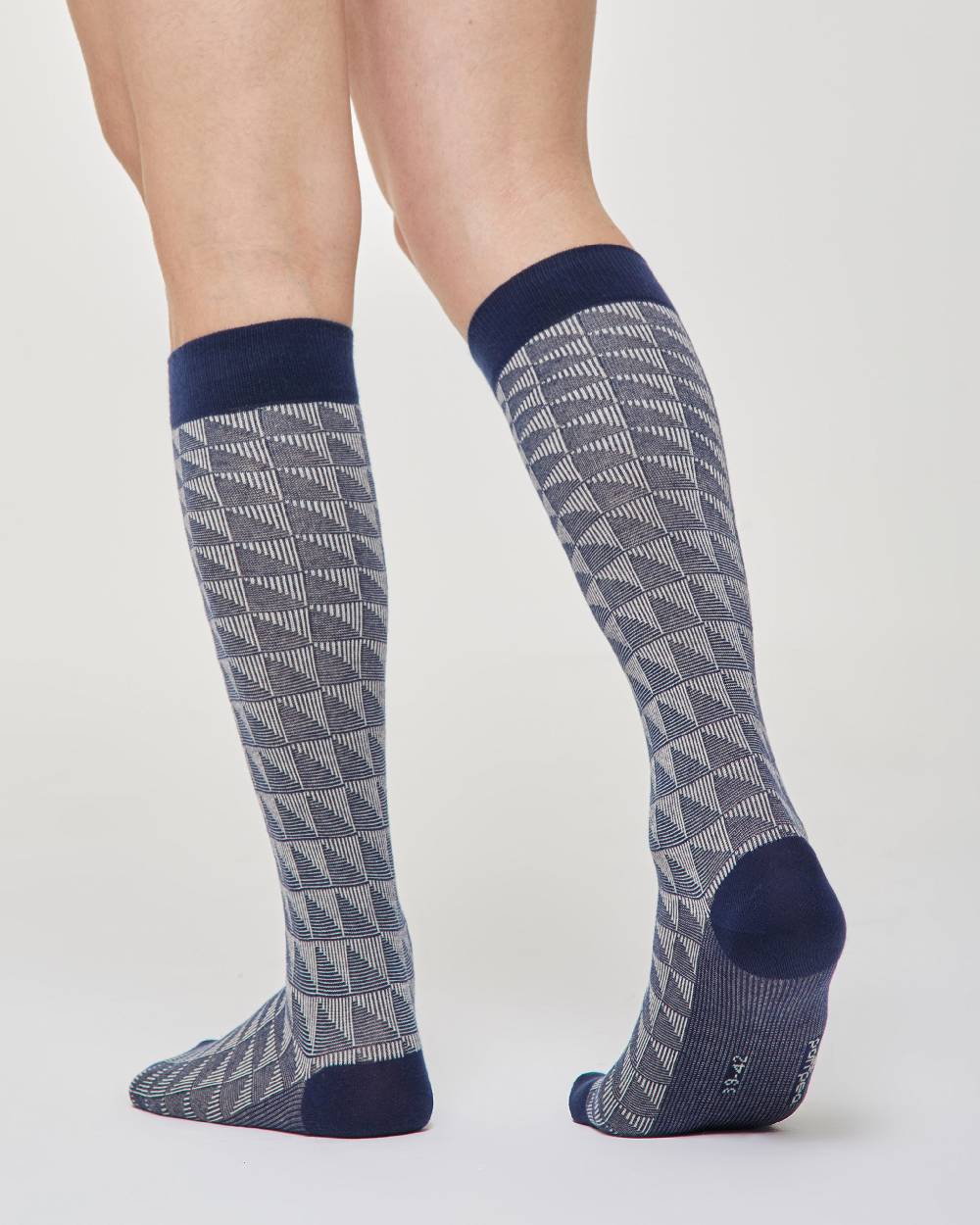 Pompea Calza lunga Furio cotone motivo geometrico Offerta Giorno del Papà
