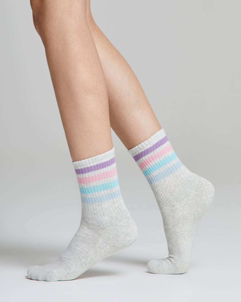 Pompea Calza tennis Chiara con righe multi-color Offerte speciali
