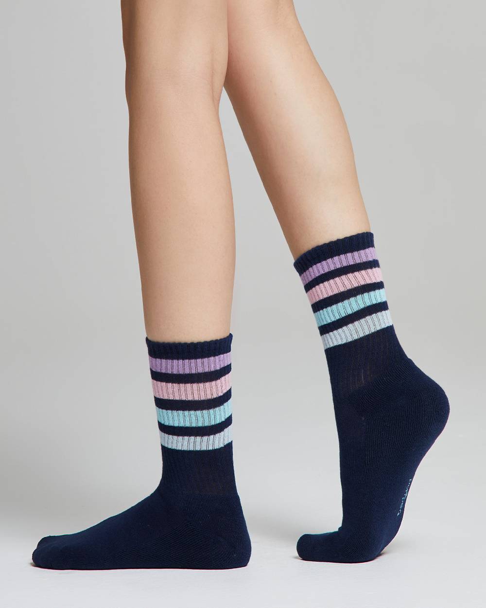 Pompea Calza tennis Chiara con righe multi-color Sconti VIP