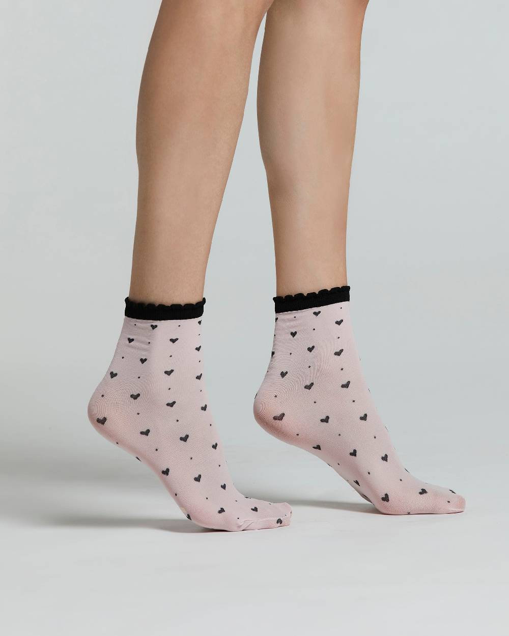 Pompea CALZINO ALTHEA CON MOTIVO A CUORI Italia