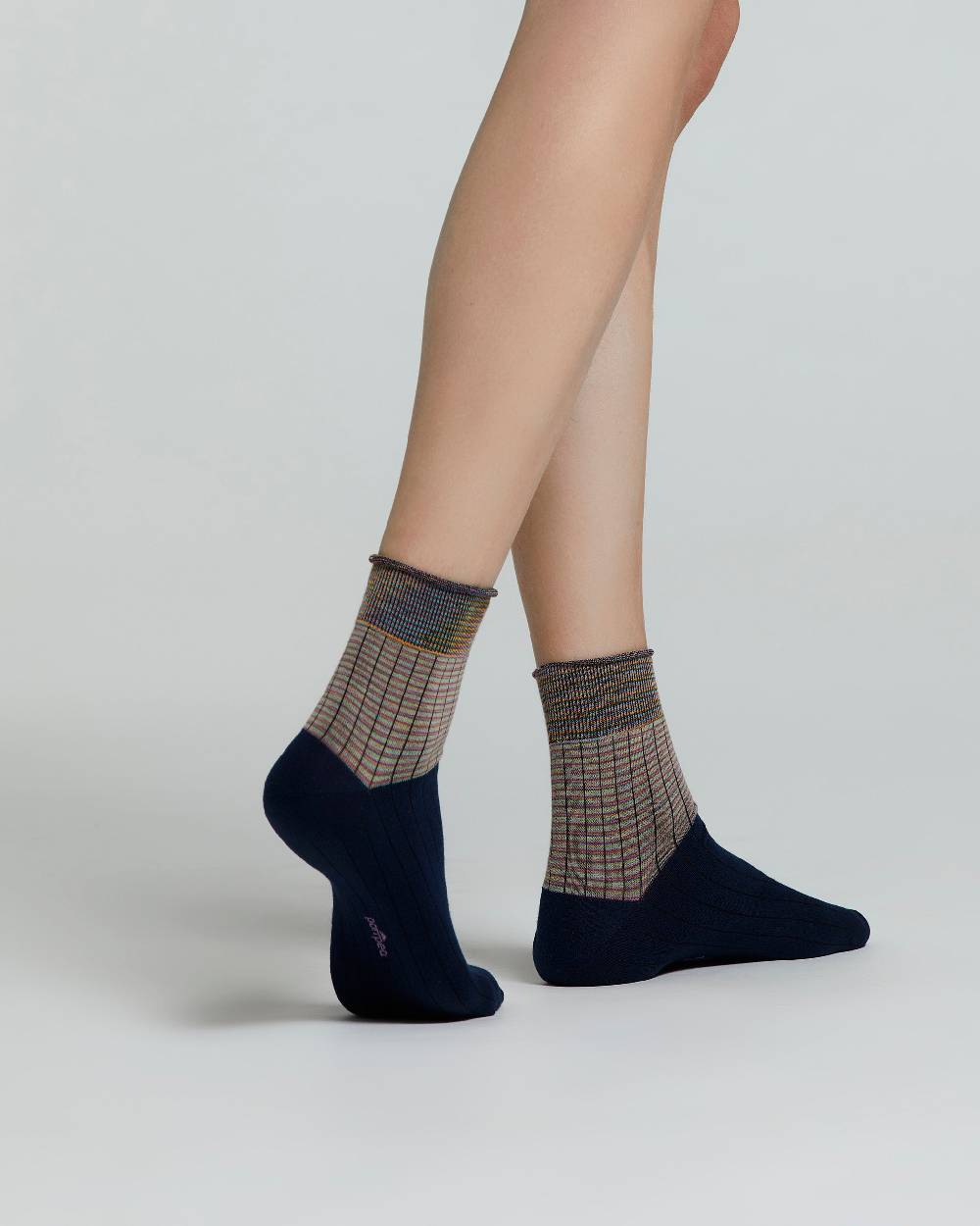 Pompea CALZINO COTONE MUGHETTO MULTICOLOR Soddisfazione Garantita