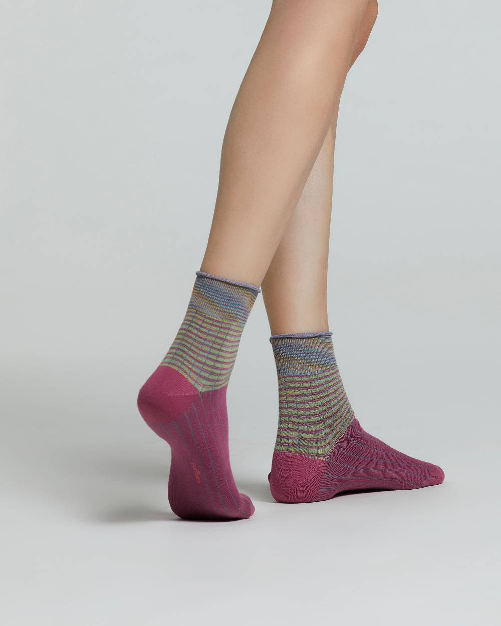 Pompea CALZINO COTONE MUGHETTO MULTICOLOR Qualità Garantita